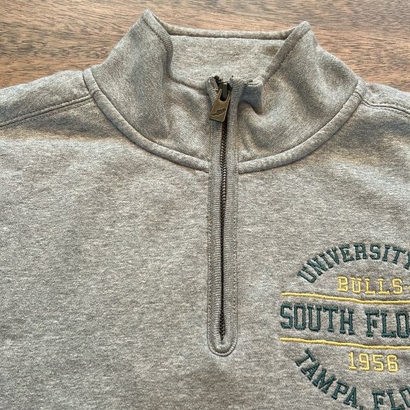 Collegiate Half Zip Sweater USF University of South Florida - Picture 3 of 8
